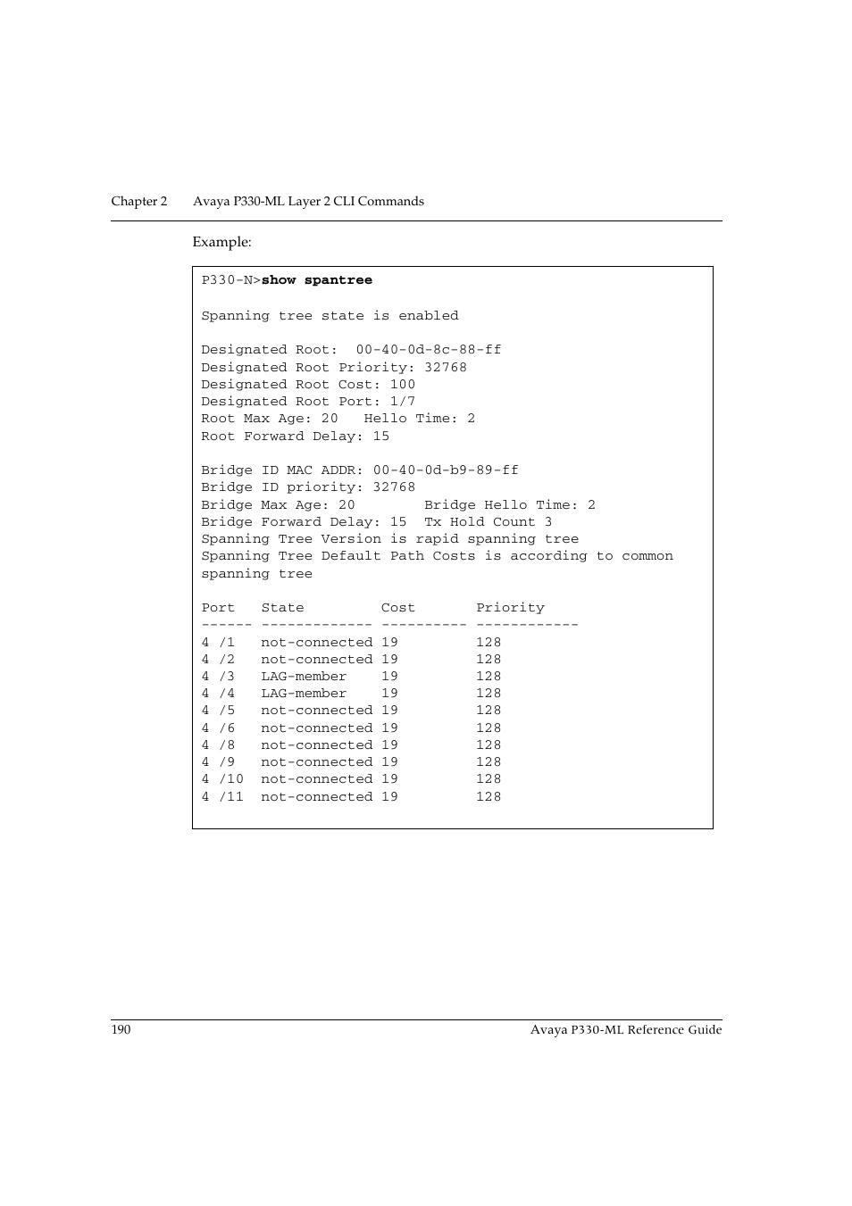 Avaya P330-ML-ML User Manual | Page 204 / 320