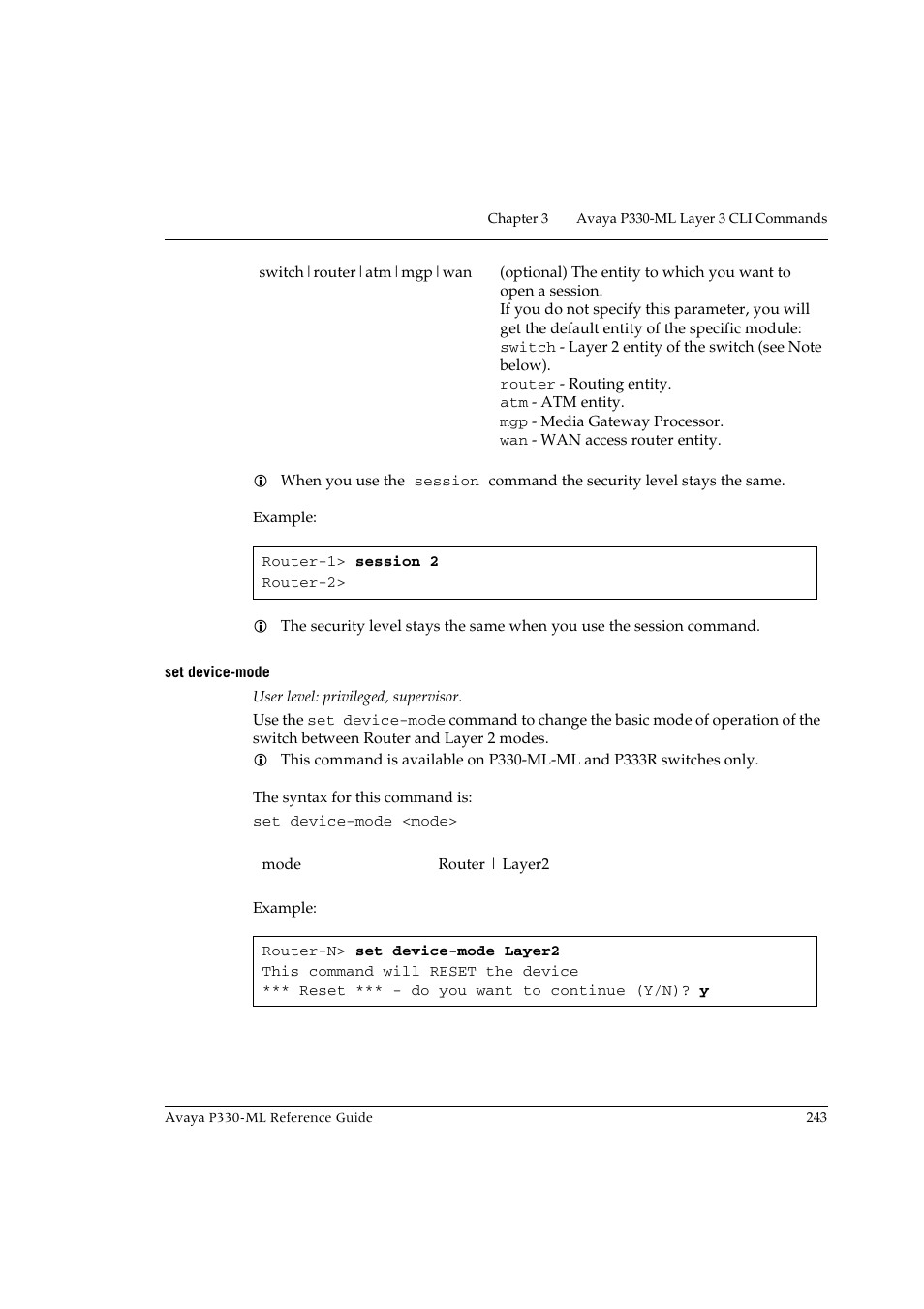 Set device-mode | Avaya P330-ML-ML User Manual | Page 259 / 320