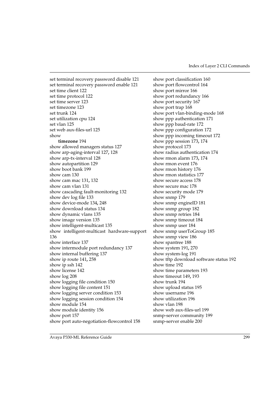 Avaya P330-ML-ML User Manual | Page 315 / 320