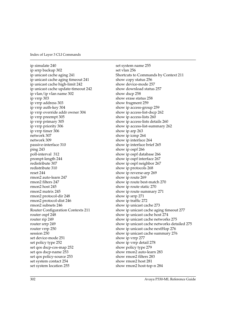 Avaya P330-ML-ML User Manual | Page 318 / 320