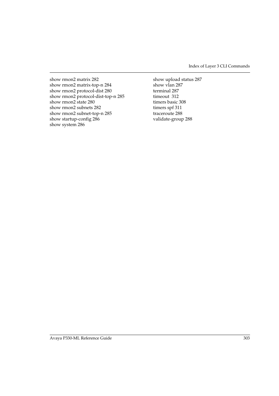 Avaya P330-ML-ML User Manual | Page 319 / 320