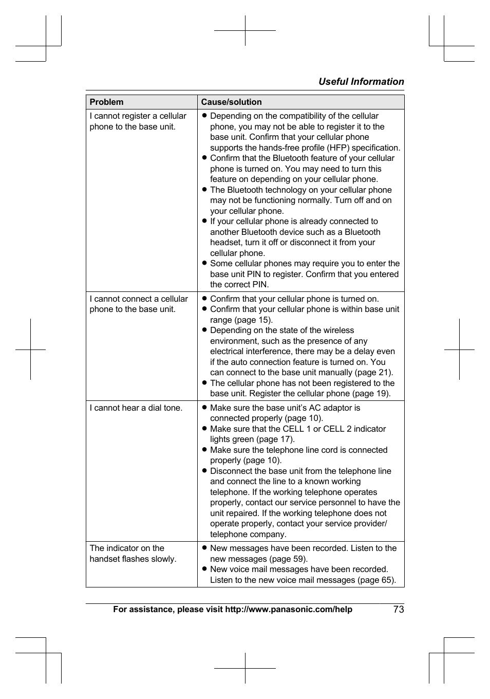 Panasonic KXTG7623 User Manual | Page 73 / 100