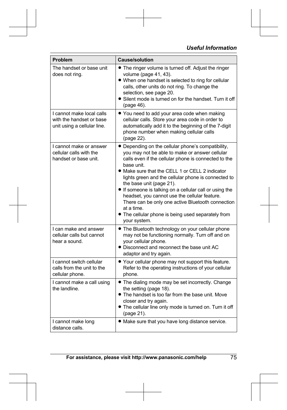 Panasonic KXTG7623 User Manual | Page 75 / 100