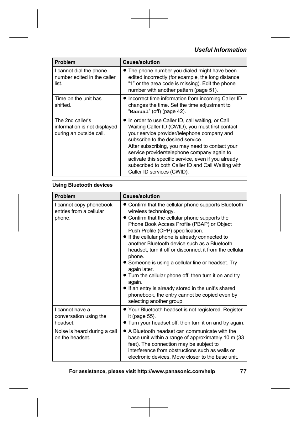 Panasonic KXTG7623 User Manual | Page 77 / 100