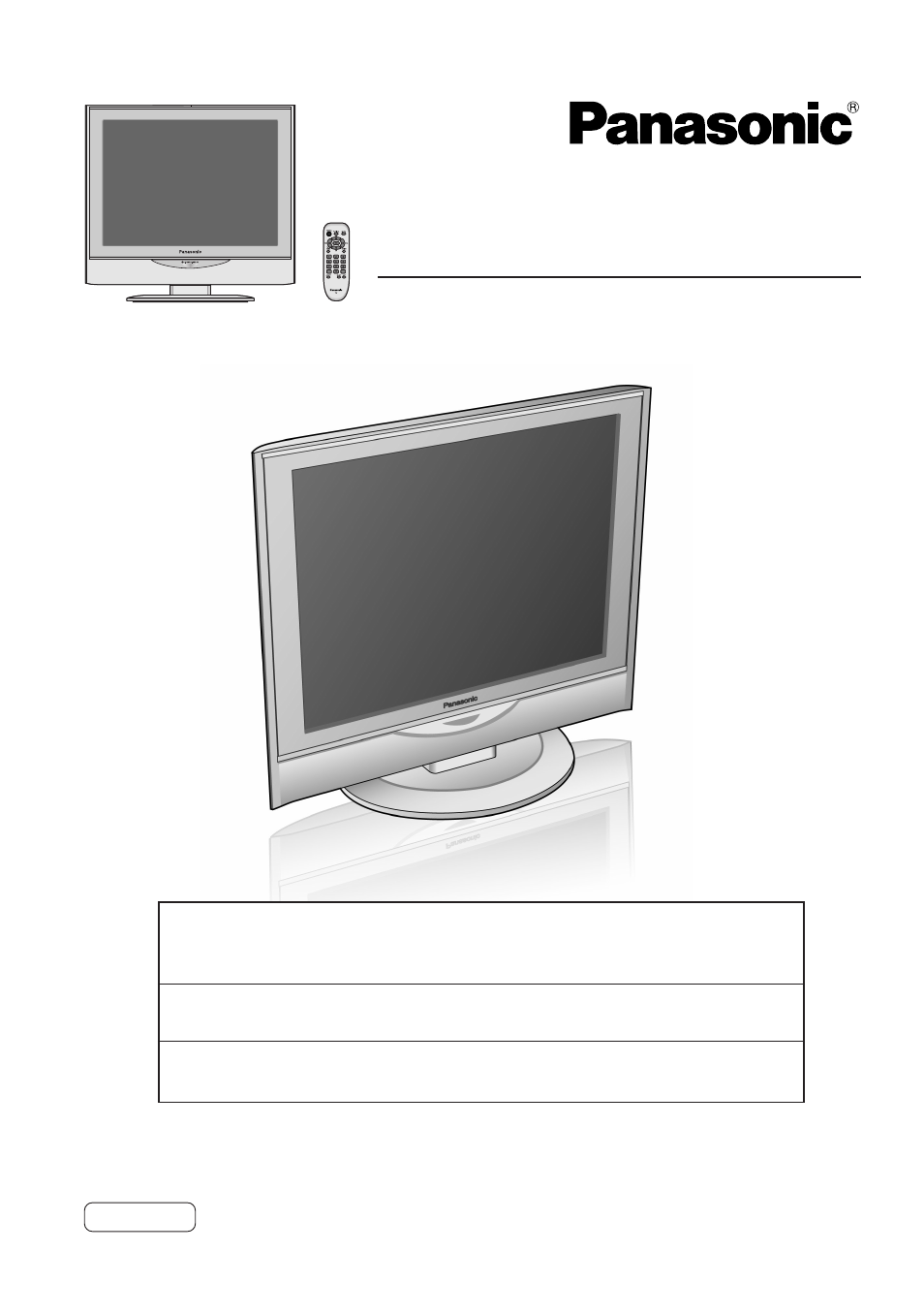 Panasonic TC17LA1 User Manual | 40 pages