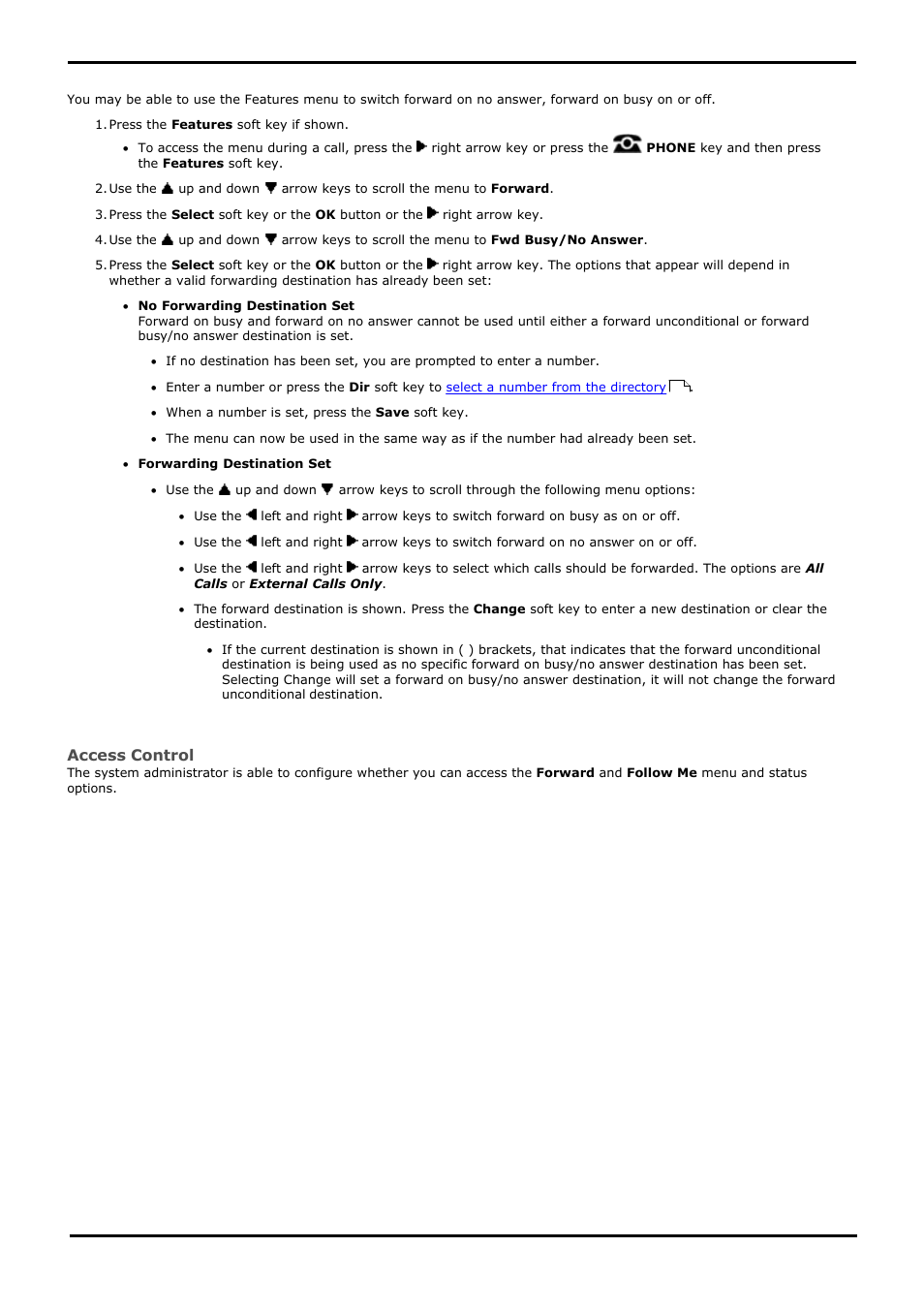 Forward on busy/no answer (features menu), 5 forward on busy/no answer (features menu) | Avaya 15-601040 User Manual | Page 102 / 188