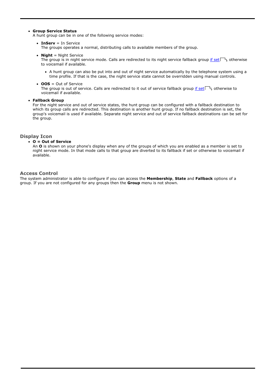 Group service status and fallback, 2 group service status and fallback | Avaya 15-601040 User Manual | Page 110 / 188