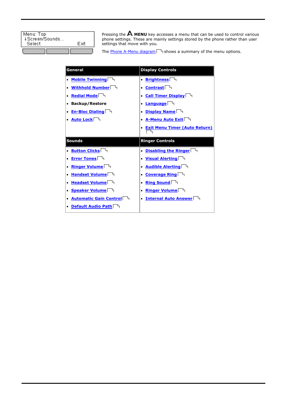 Phone settings | Avaya 15-601040 User Manual | Page 126 / 188