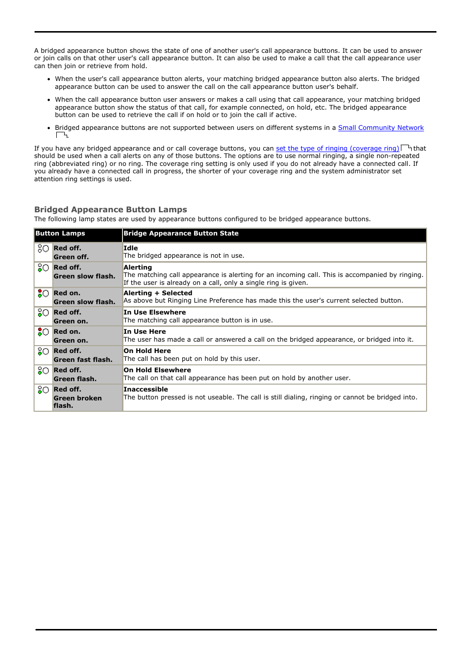 Bridged appearance buttons, 3 bridged appearance buttons, 2 default handsfree audio path | Avaya 15-601040 User Manual | Page 23 / 188