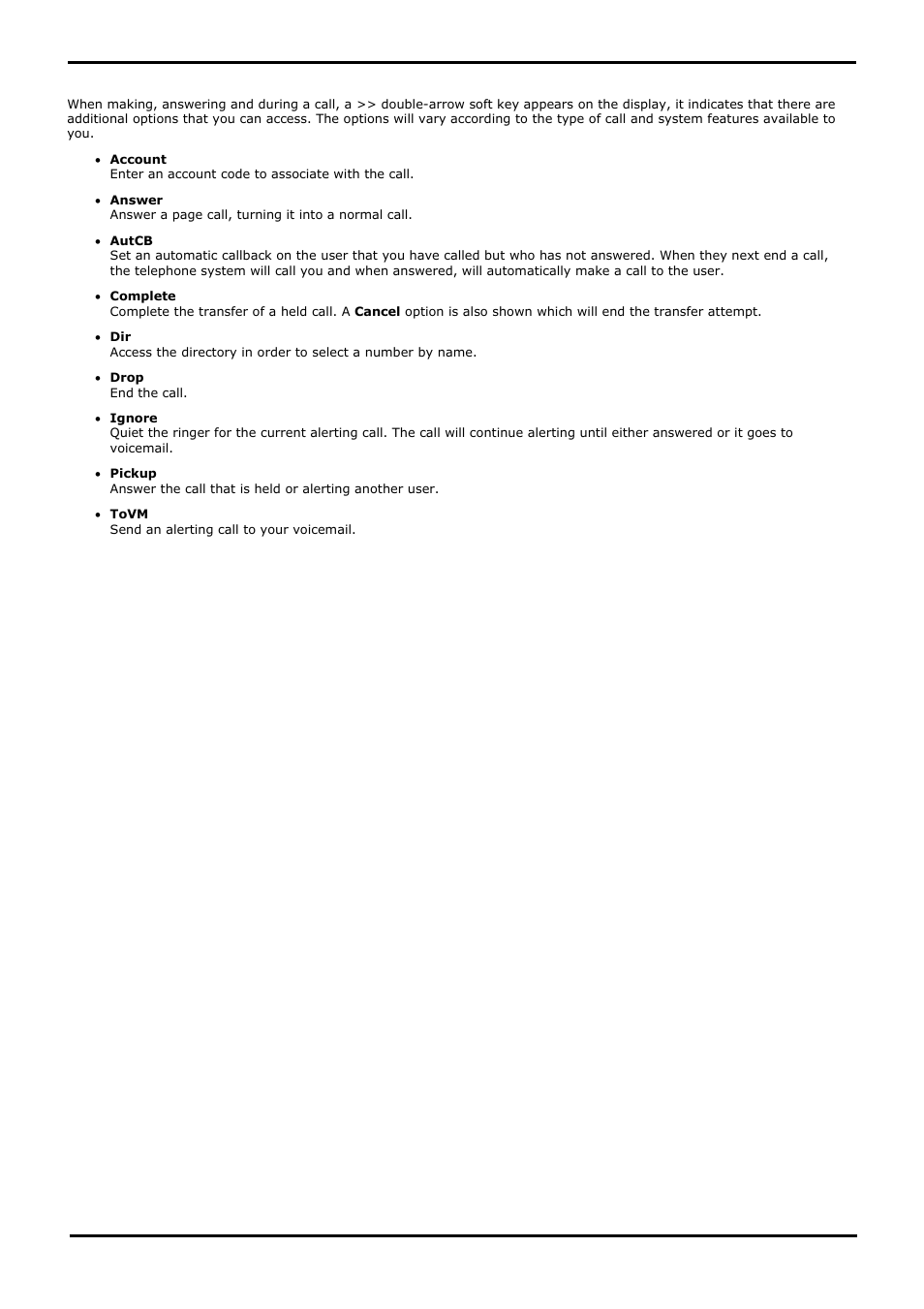 Call soft key options, 2 call soft key options | Avaya 15-601040 User Manual | Page 32 / 188