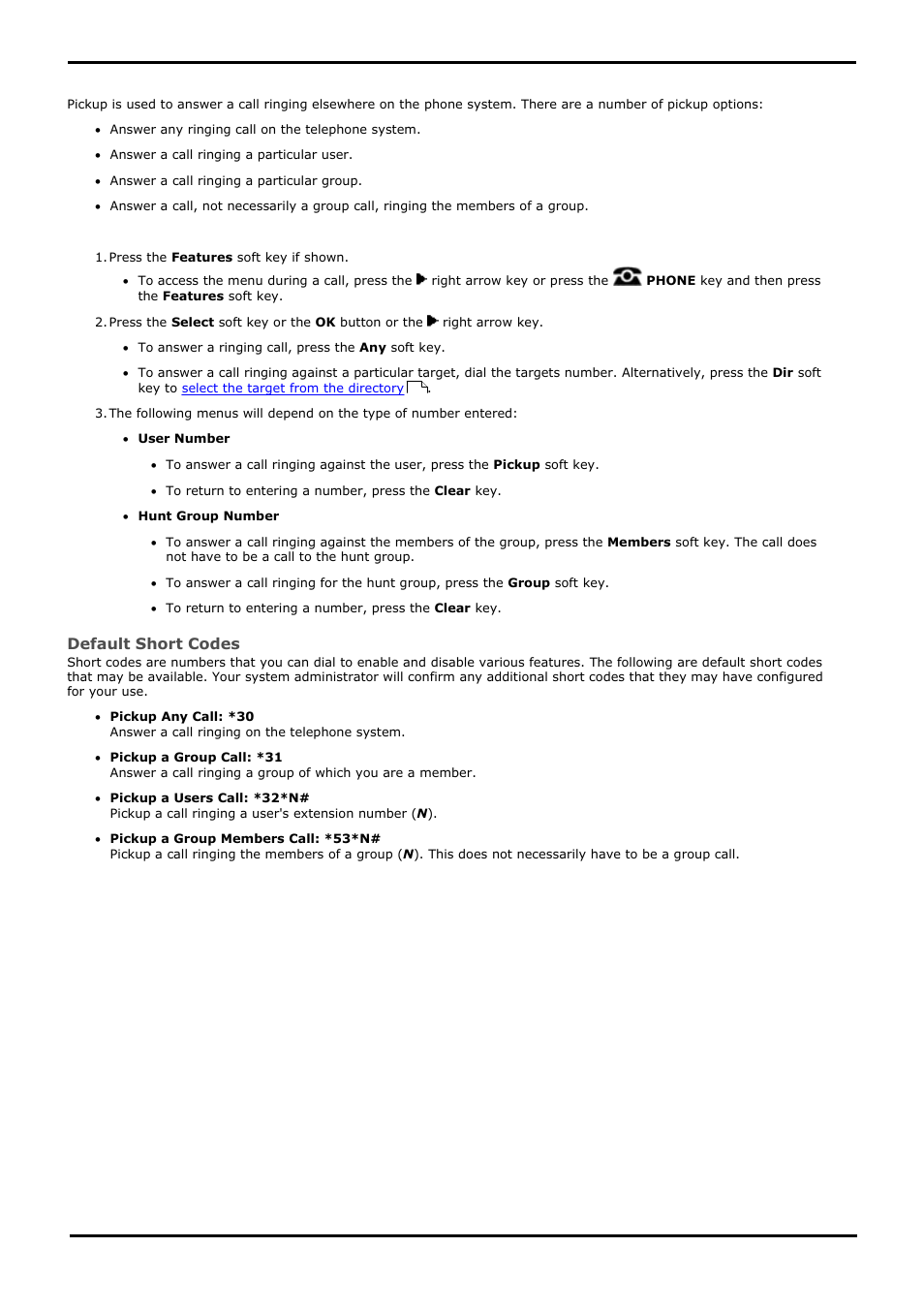 Call pickup, 5 call pickup, 5 deleting all records | Avaya 15-601040 User Manual | Page 40 / 188