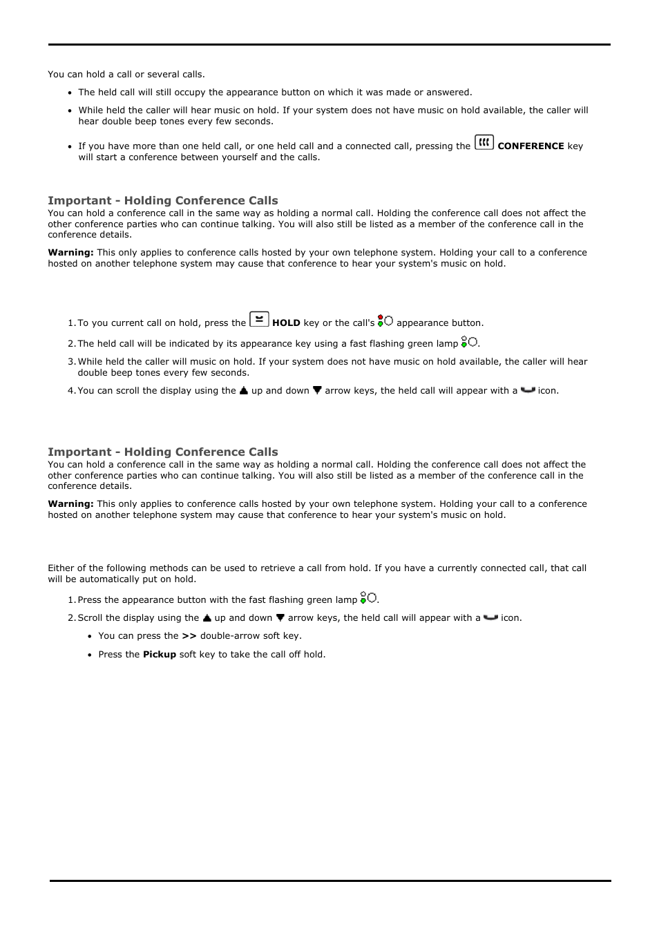 Holding calls, Holding a call, Taking a call off hold | 1 holding calls, 1 holding a call, 2 taking a call off hold, 7 voicemail on/off, 8 transfer to voicemail, 9 send a call to voicemail, Hold | Avaya 15-601040 User Manual | Page 47 / 188