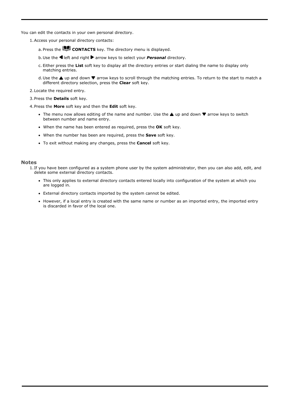 Editing a contact, 5 editing a contact | Avaya 15-601040 User Manual | Page 69 / 188
