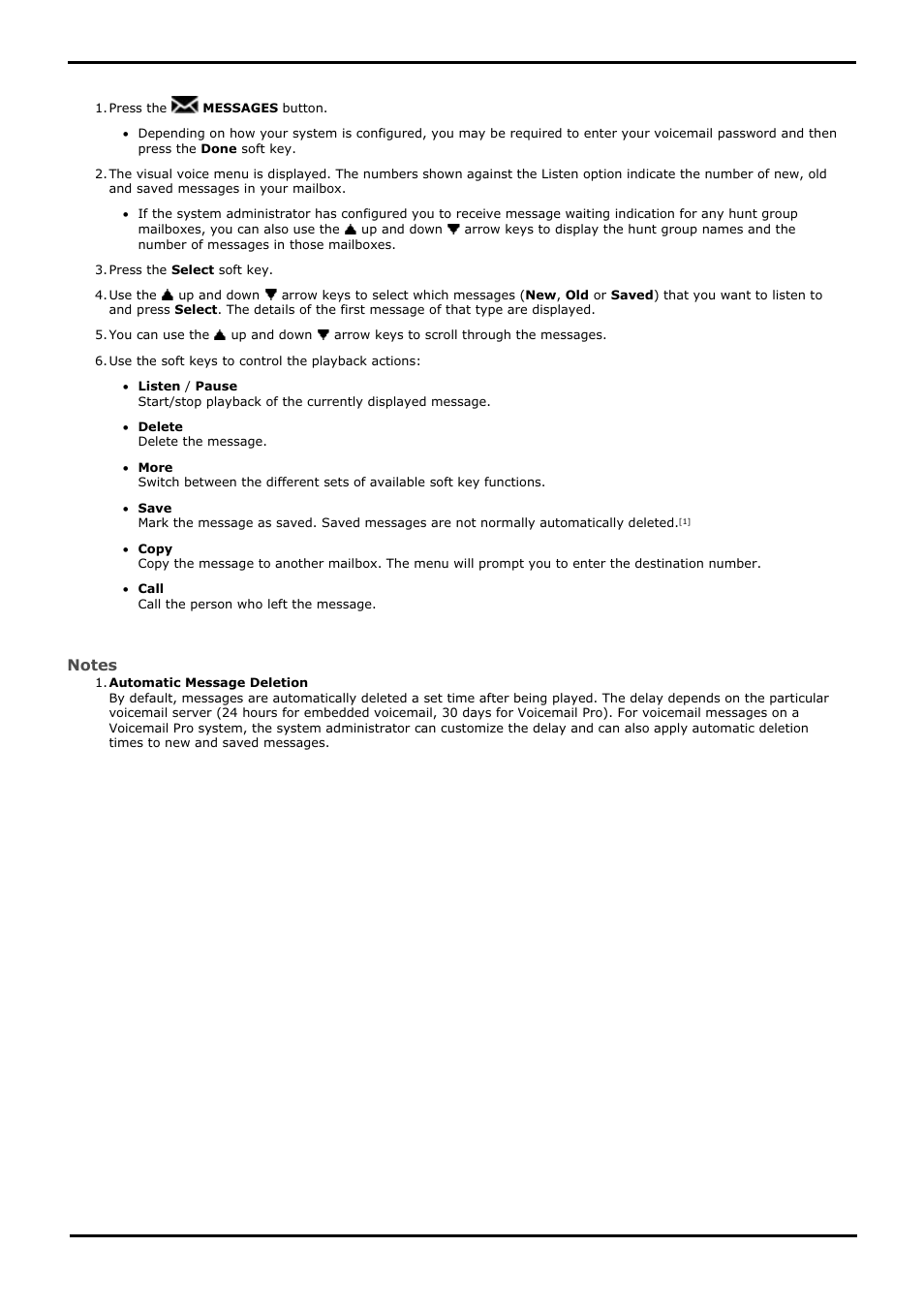 Checking messages, 2 checking messages | Avaya 15-601040 User Manual | Page 79 / 188