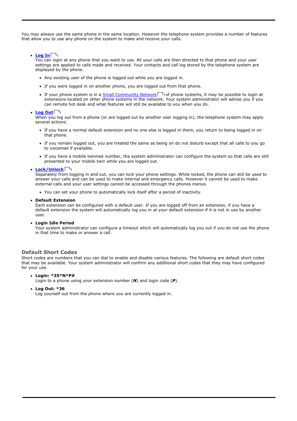 Logging in/out | Avaya 15-601040 User Manual | Page 86 / 188