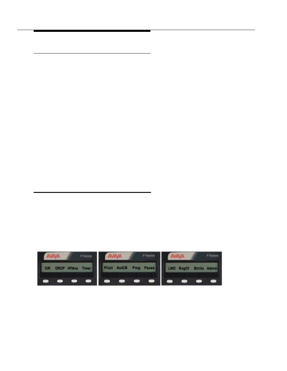 Display menu mode, Lower display line 3-2, Display menu mode 3-2 | Avaya 4612 User Manual | Page 22 / 66