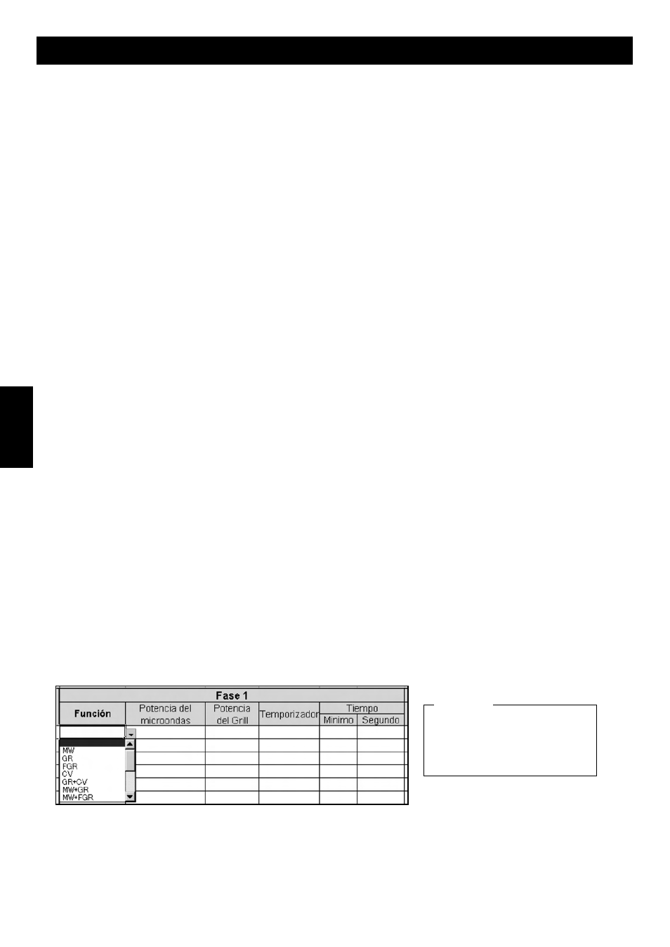 Cómo almacenar datos del programa | Panasonic NEC1475 User Manual | Page 14 / 32