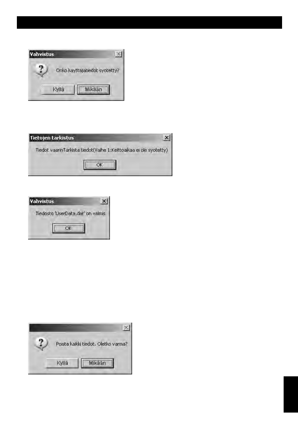 Ohjelmatietojen tallentaminen sd-muistikortille | Panasonic NEC1475 User Manual | Page 31 / 32