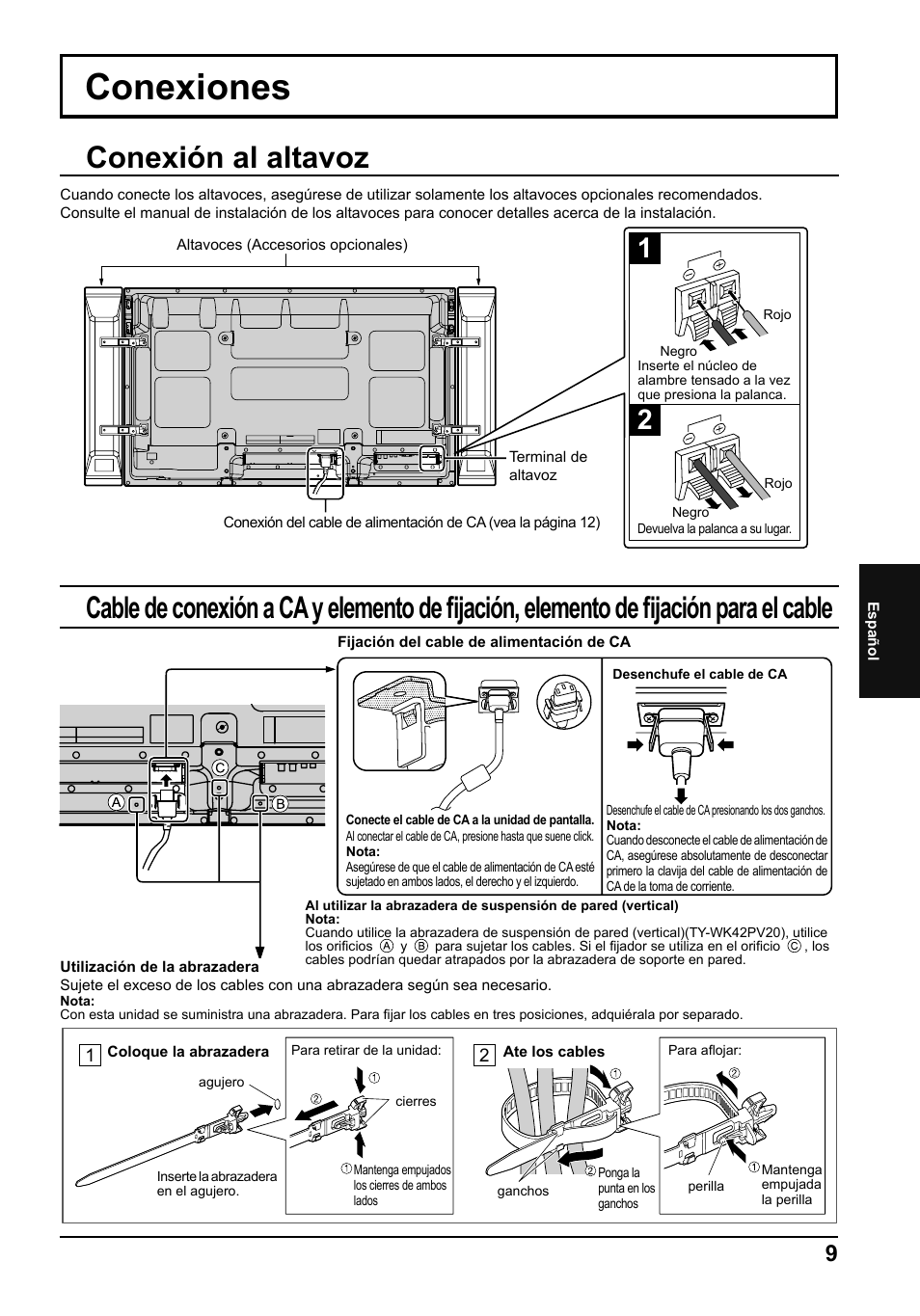 Conexiones | Panasonic TH50PF50E User Manual | Page 63 / 72