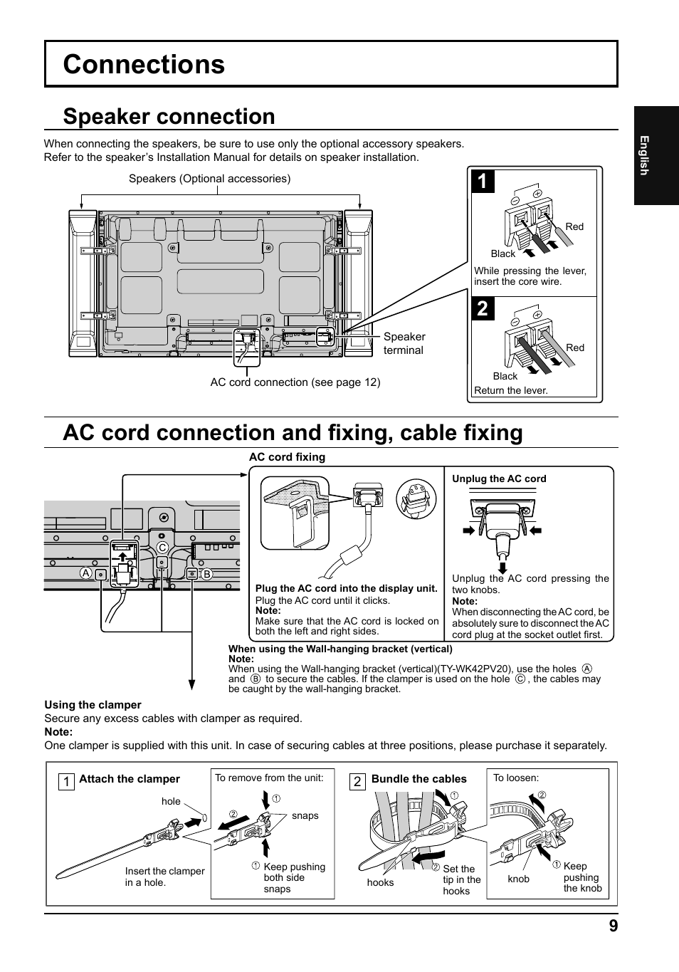 Connections | Panasonic TH50PF50E User Manual | Page 9 / 72