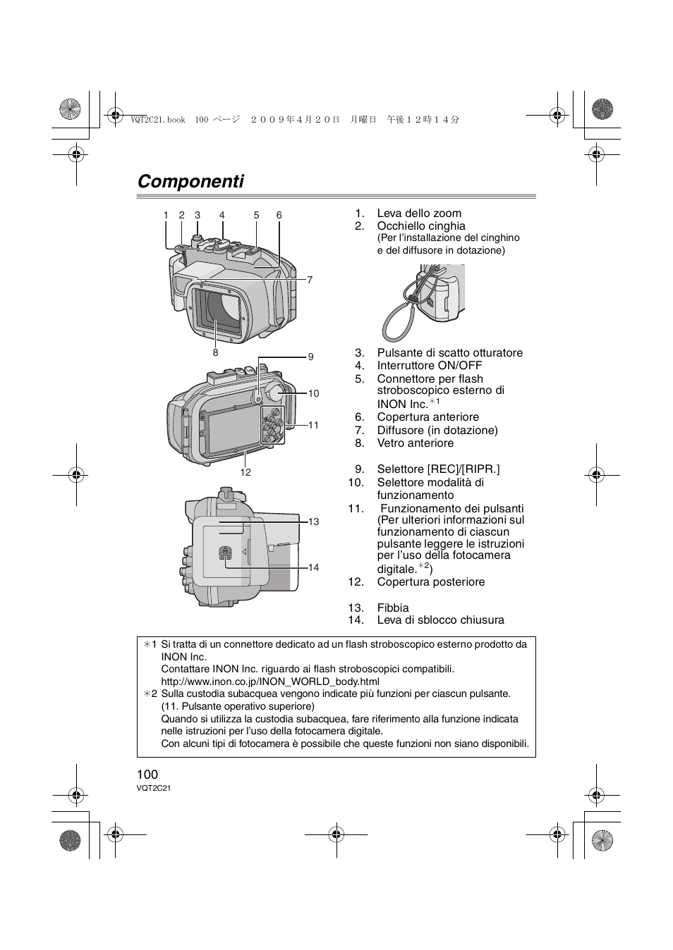 Componenti | Panasonic DMWMCTZ7 User Manual | Page 100 / 184