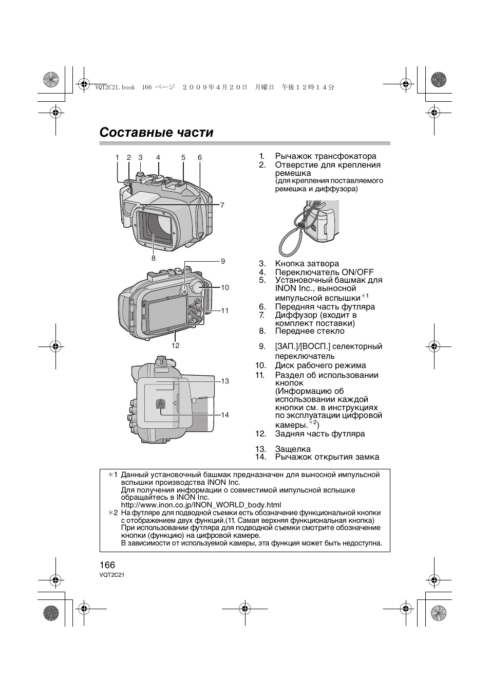 Составные части | Panasonic DMWMCTZ7 User Manual | Page 166 / 184