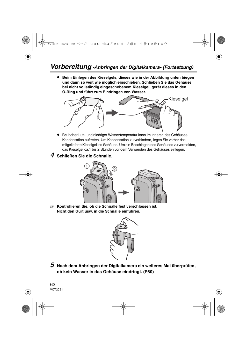 Vorbereitung | Panasonic DMWMCTZ7 User Manual | Page 62 / 184