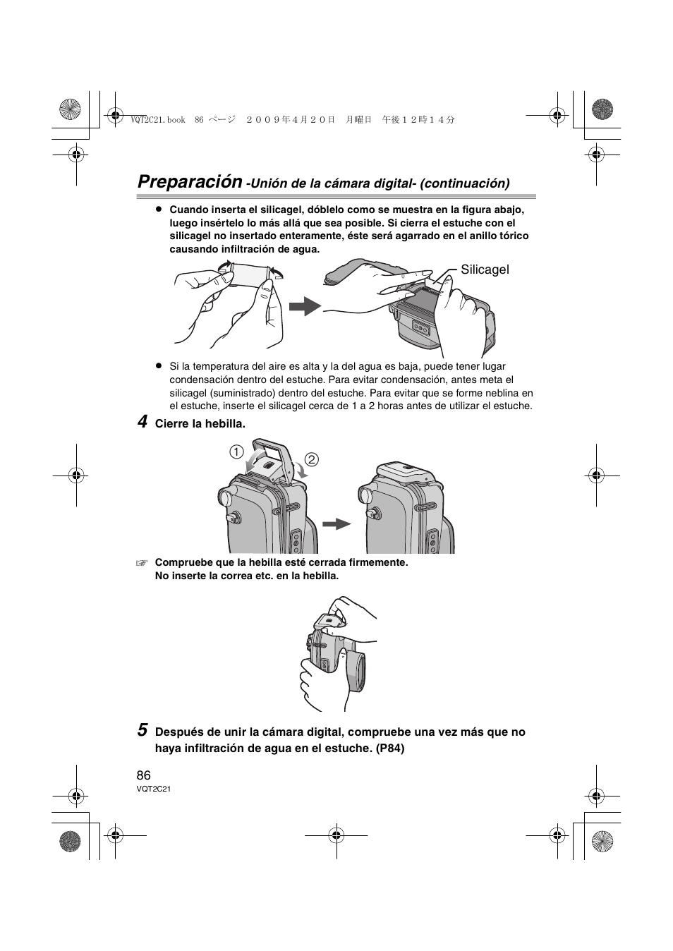 Preparación | Panasonic DMWMCTZ7 User Manual | Page 86 / 184