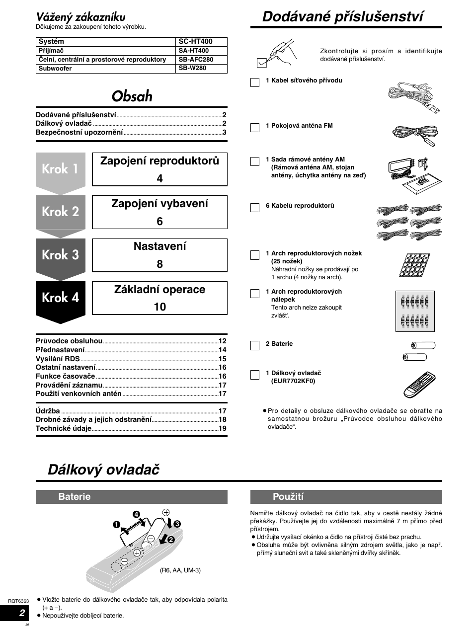 Panasonic SCHT400 User Manual | Page 56 / 76