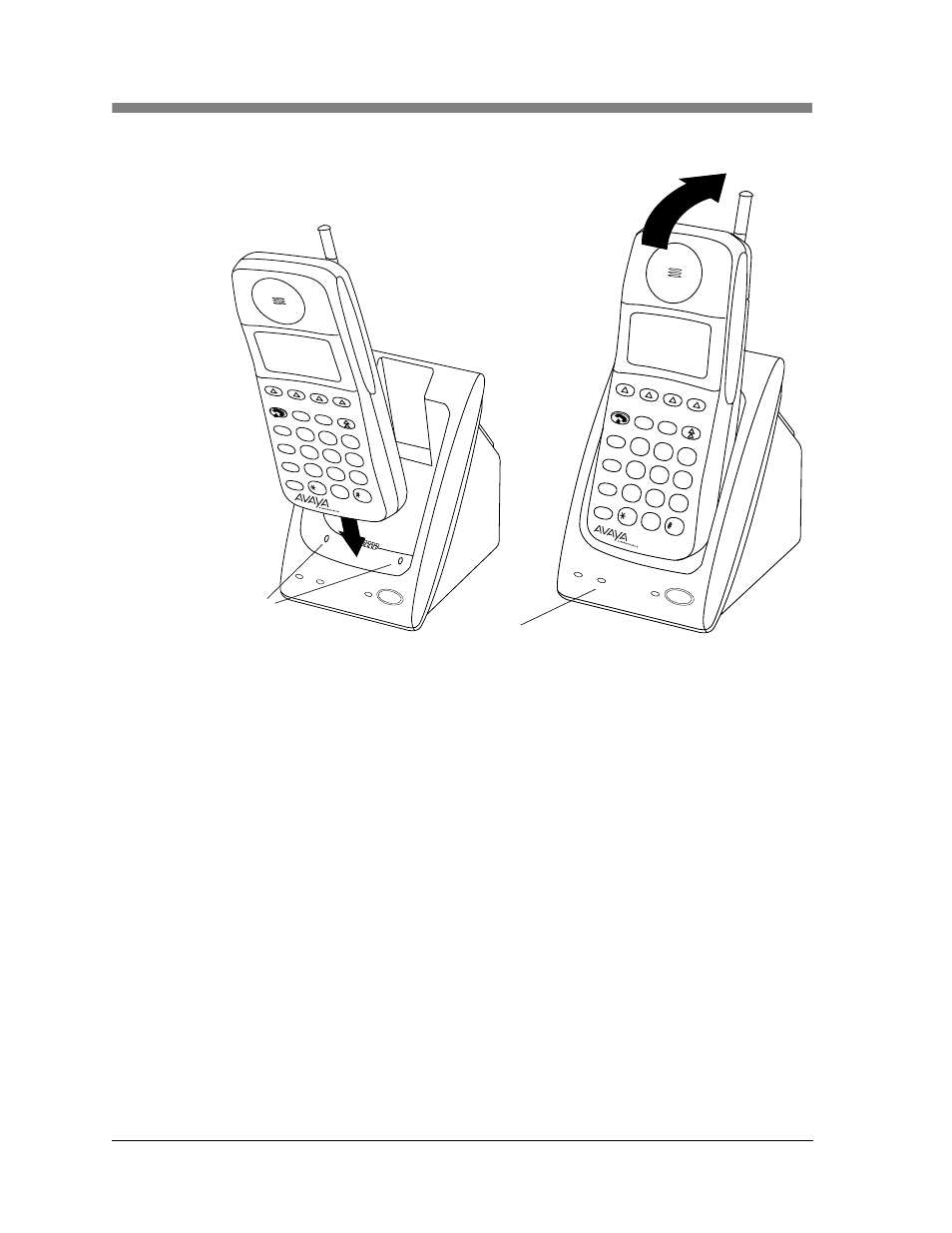 Handset led guide pins | Avaya TransTalk MDW 9040 User Manual | Page 38 / 118