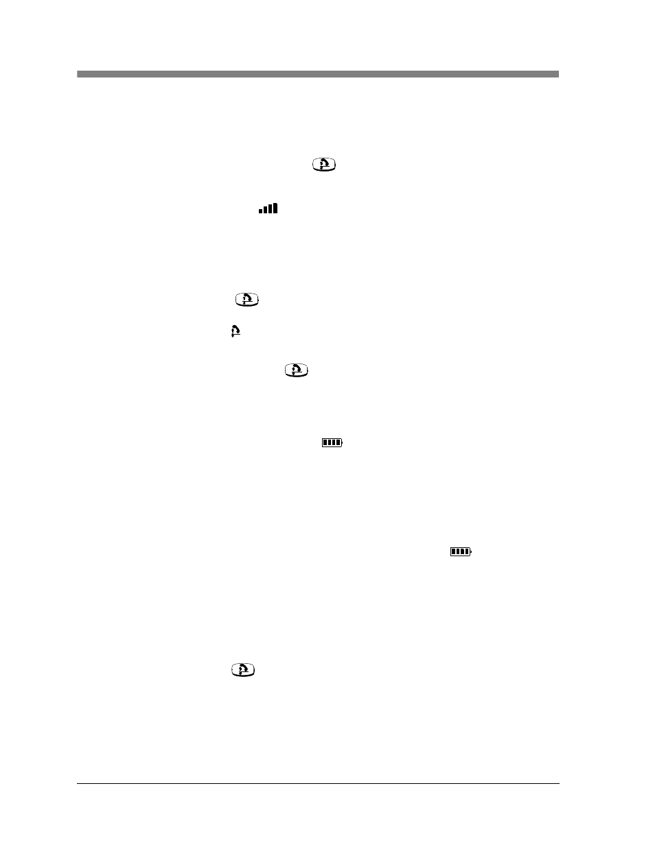 Low battery indicator | Avaya TransTalk MDW 9040 User Manual | Page 56 / 118