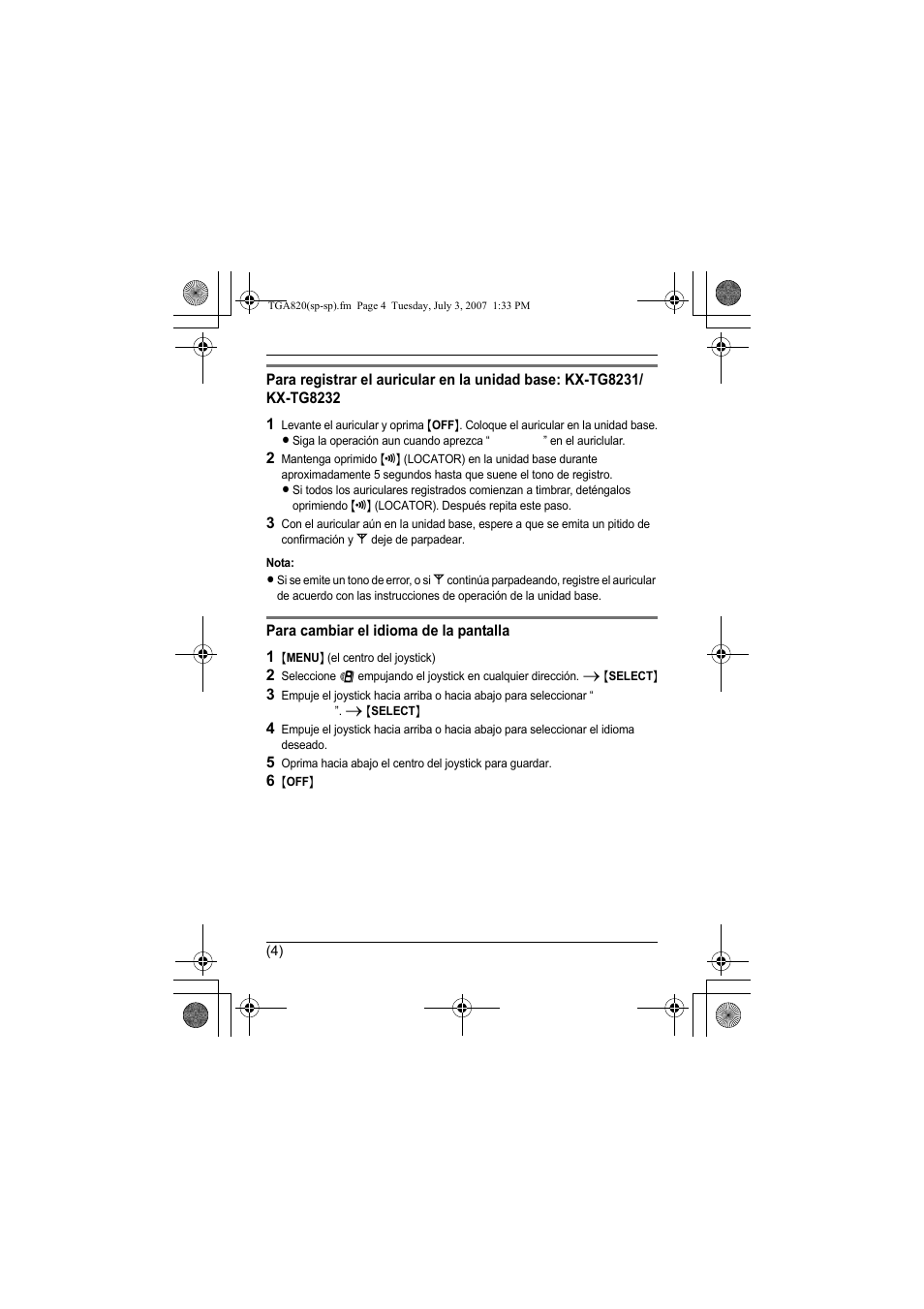 Panasonic KXTGA820 User Manual | Page 15 / 16