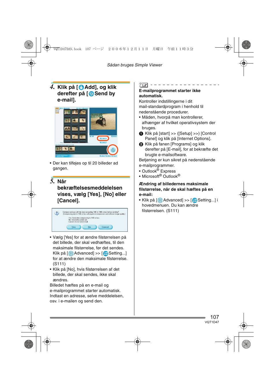 Panasonic DMCFX30 User Manual | Page 107 / 120