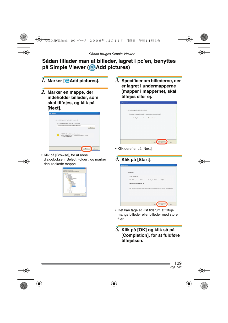 Panasonic DMCFX30 User Manual | Page 109 / 120