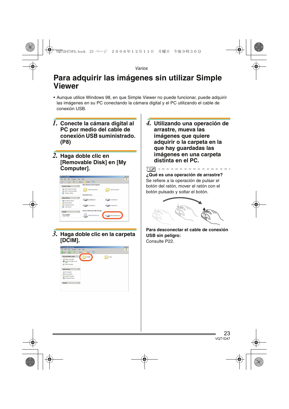 Panasonic DMCFX30 User Manual | Page 23 / 120