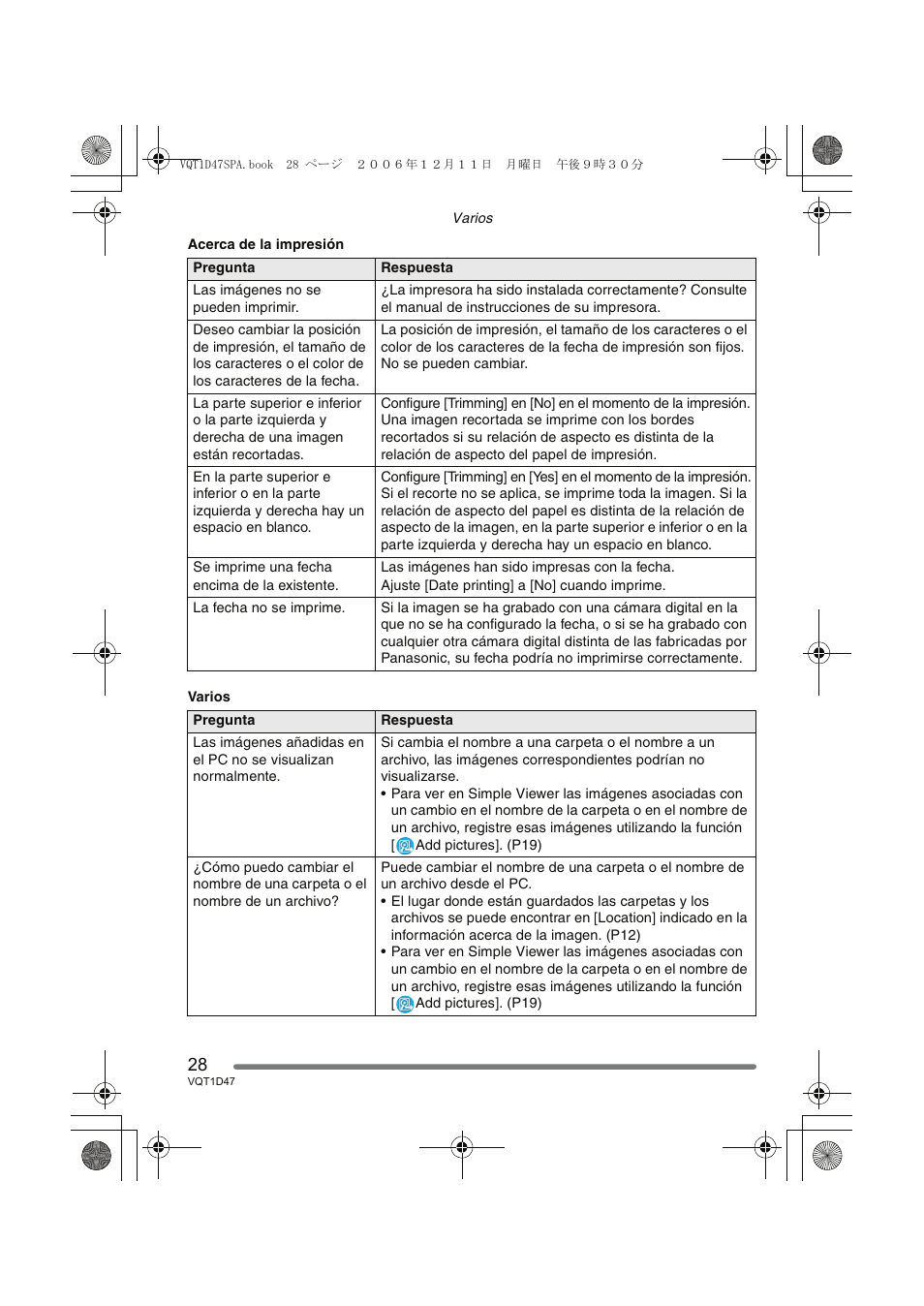 Panasonic DMCFX30 User Manual | Page 28 / 120