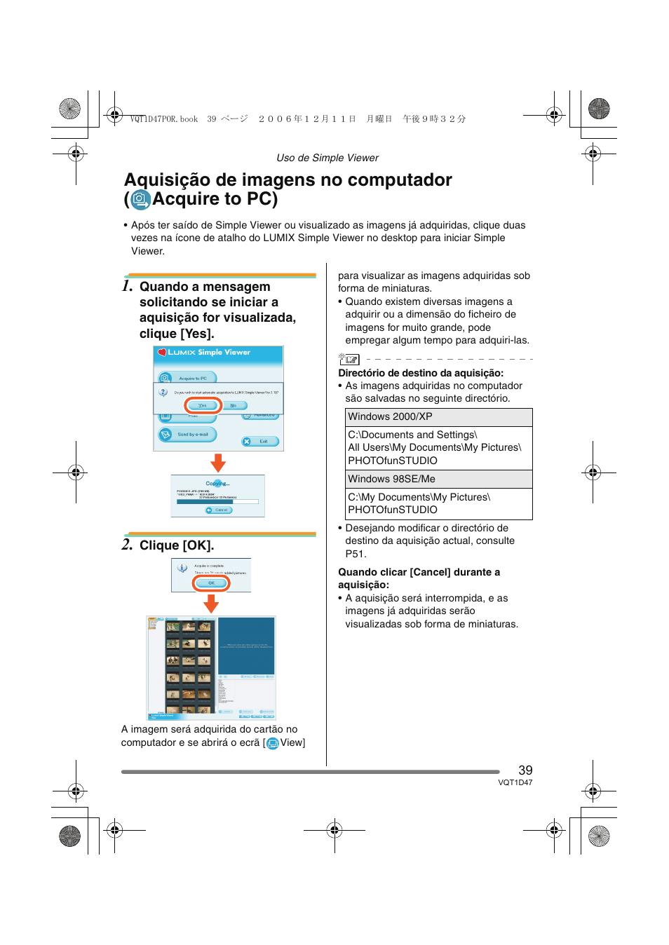 Panasonic DMCFX30 User Manual | Page 39 / 120