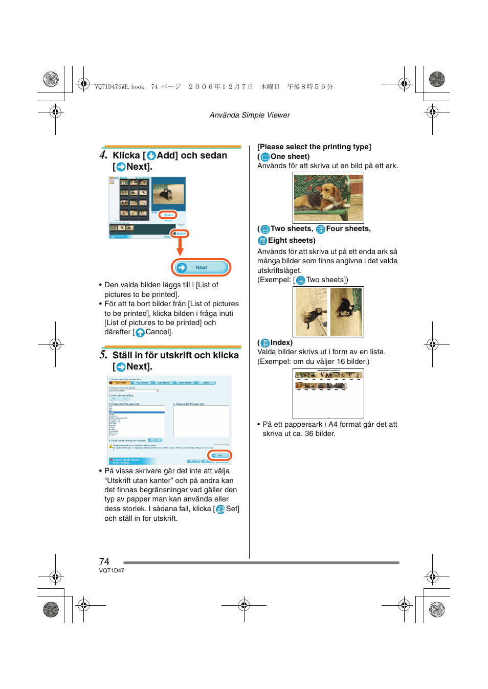 Panasonic DMCFX30 User Manual | Page 74 / 120