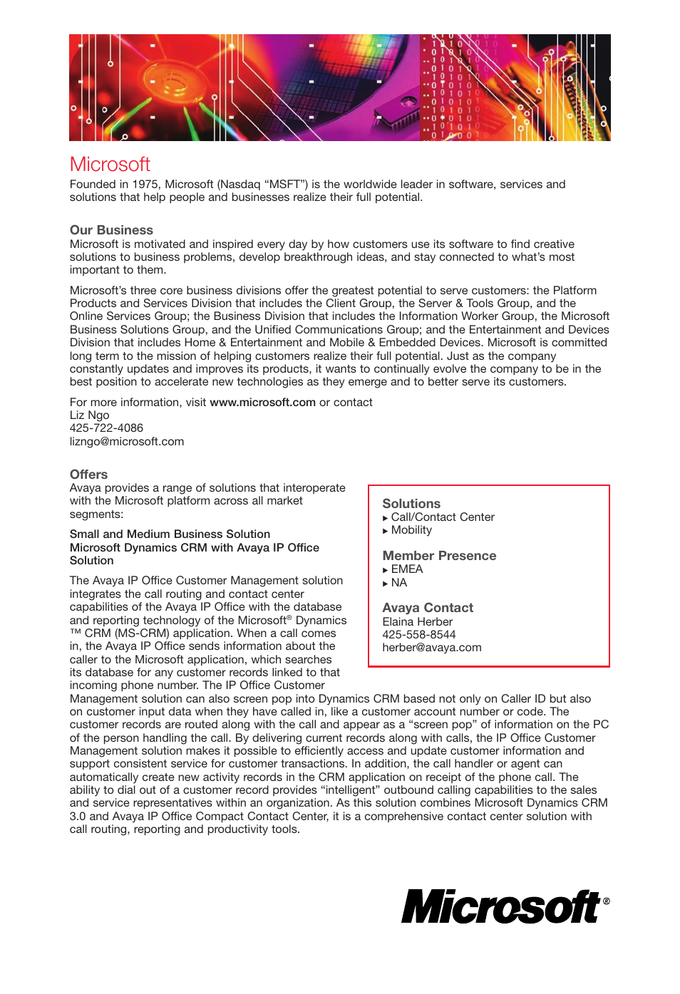 Microsoft | Avaya Innovations 2 User Manual | Page 32 / 51