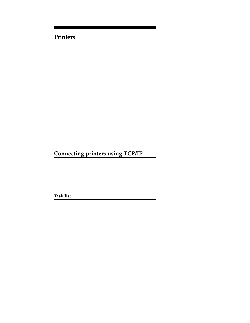6 printers, Connecting printers using tcp/ip, Task list | Printers 113, Chapter 6, Printers | Avaya 555-233-116 User Manual | Page 113 / 246