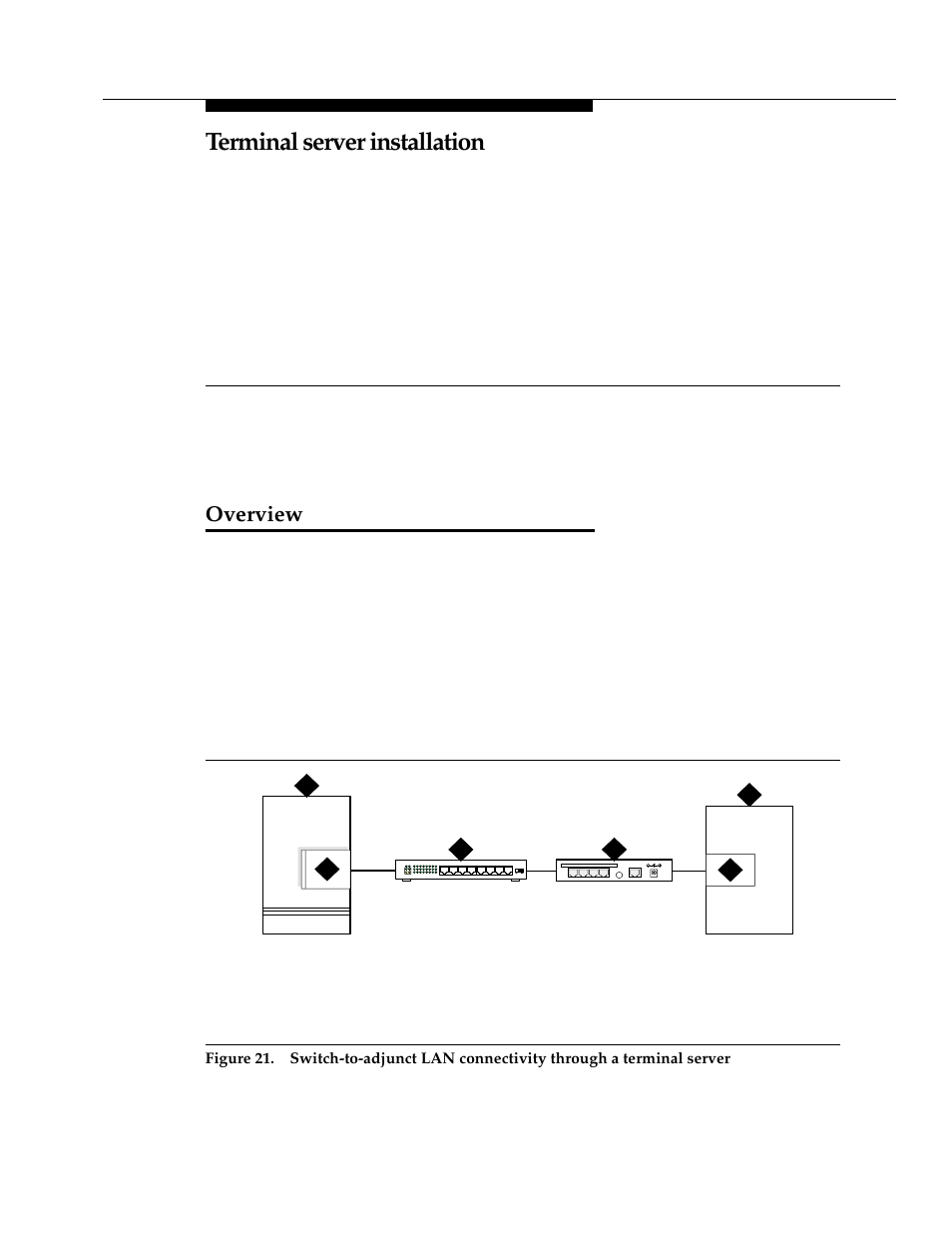 8 terminal server installation, Overview, Terminal server installation | Chapter 8, ‘‘terminal server installation | Avaya 555-233-116 User Manual | Page 121 / 246