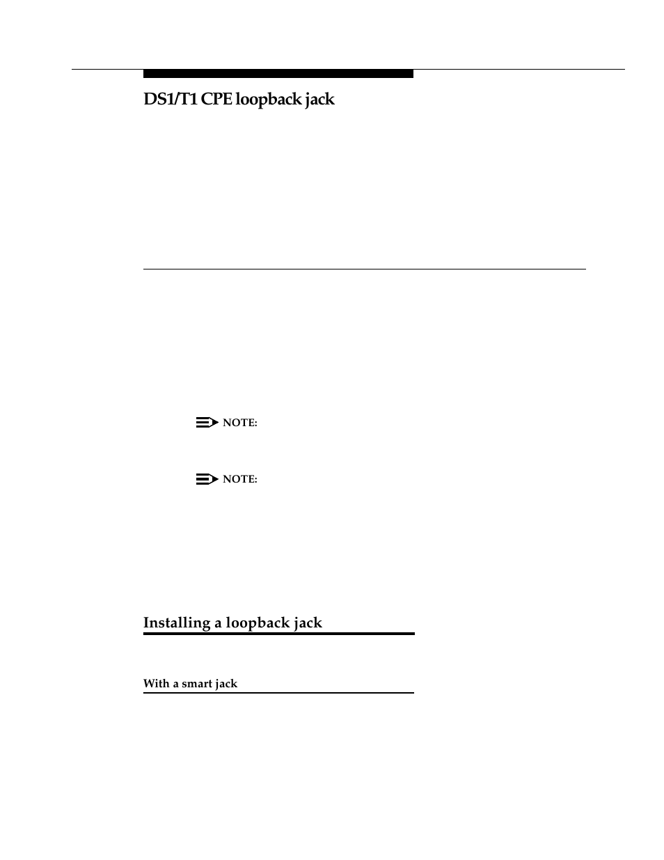 9 ds1/t1 cpe loopback jack, Installing a loopback jack, With a smart jack | Ds1/t1 cpe loopback jack, Chapter 9 | Avaya 555-233-116 User Manual | Page 135 / 246