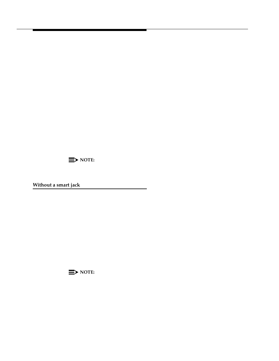 Without a smart jack | Avaya 555-233-116 User Manual | Page 136 / 246