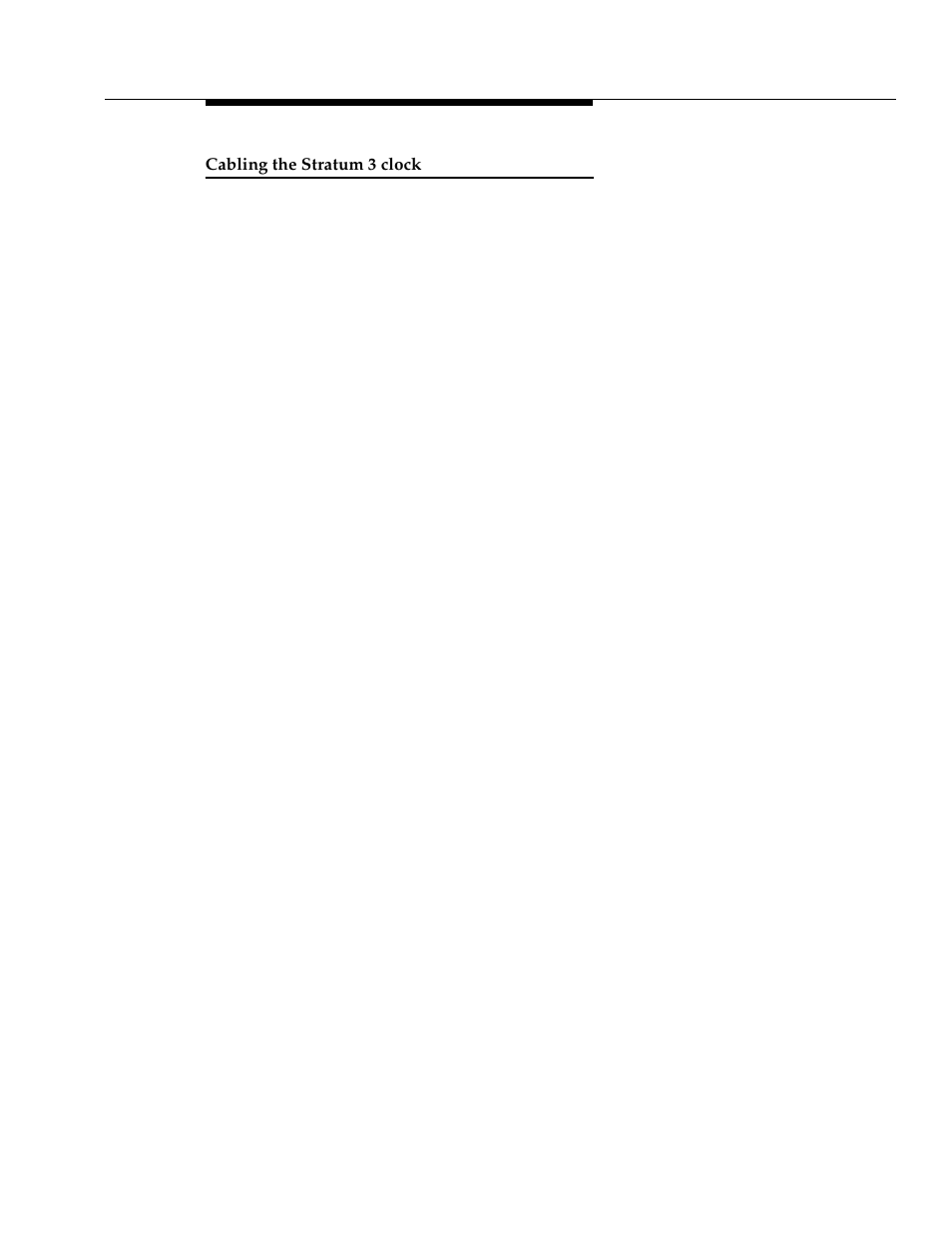 Cabling the stratum 3 clock | Avaya 555-233-116 User Manual | Page 165 / 246