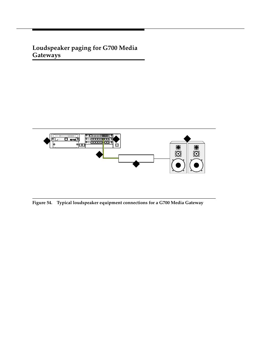 Loudspeaker paging for g700 media gateways | Avaya 555-233-116 User Manual | Page 206 / 246