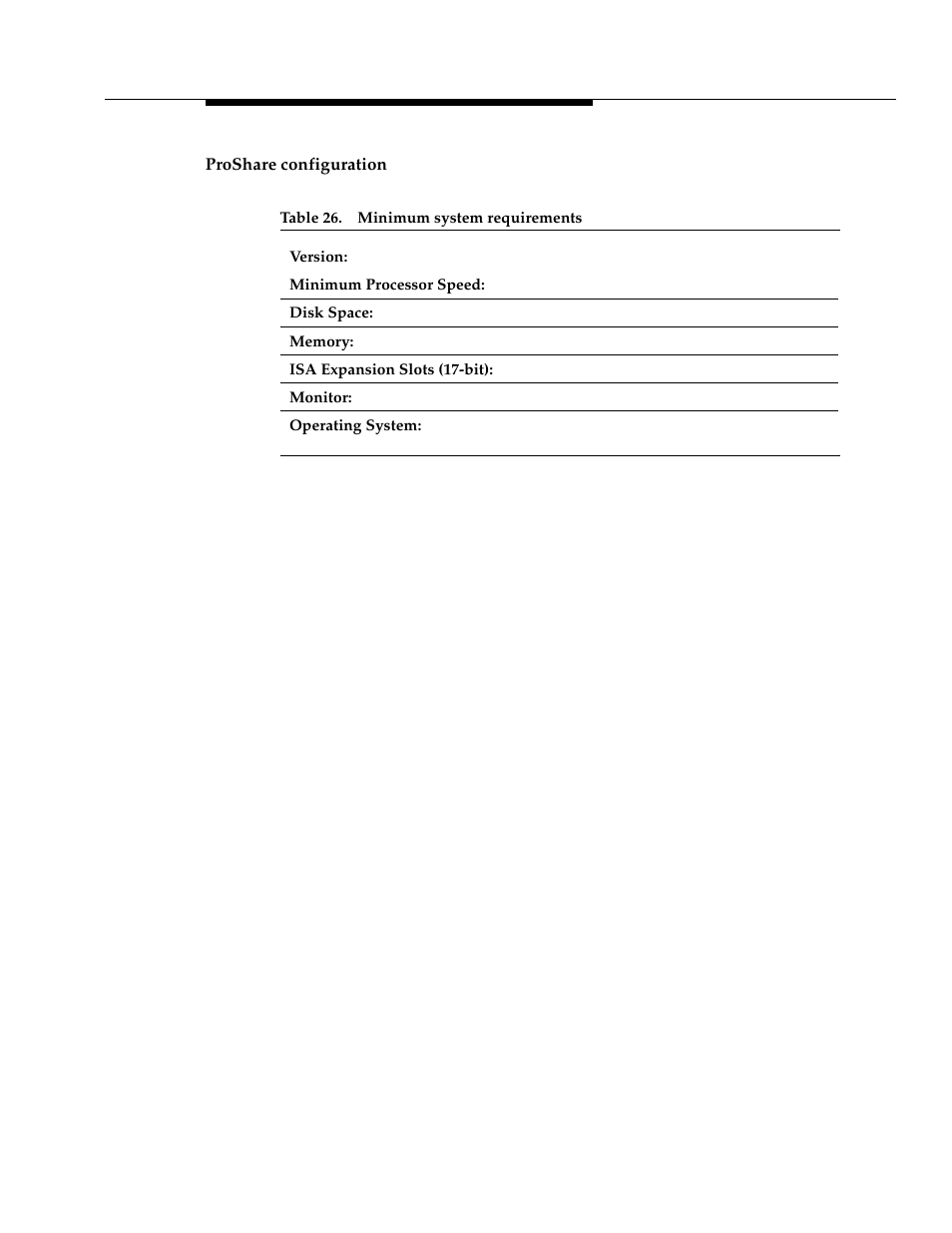 Proshare configuration | Avaya 555-233-116 User Manual | Page 217 / 246