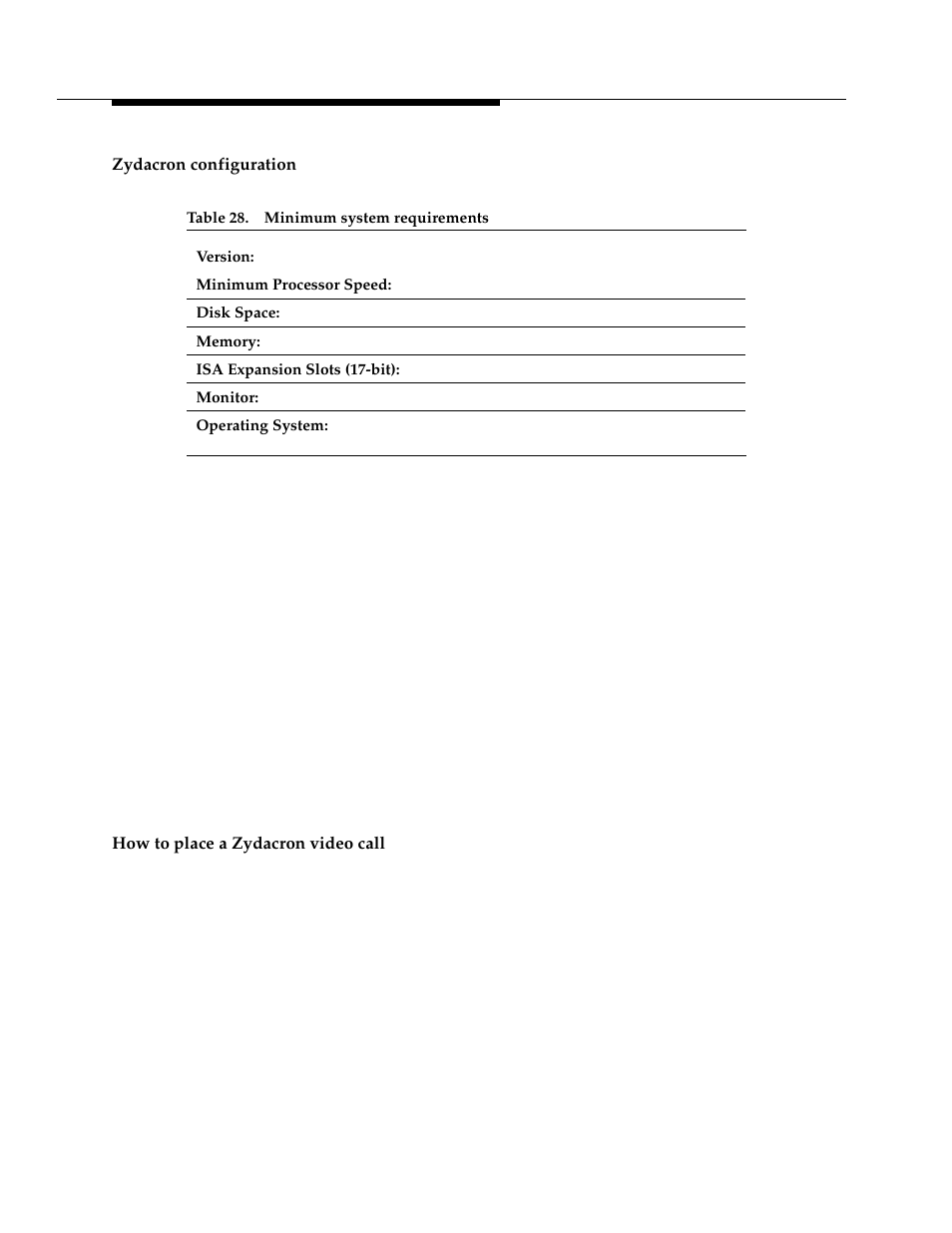 Zydacron configuration, How to place a zydacron video call | Avaya 555-233-116 User Manual | Page 220 / 246
