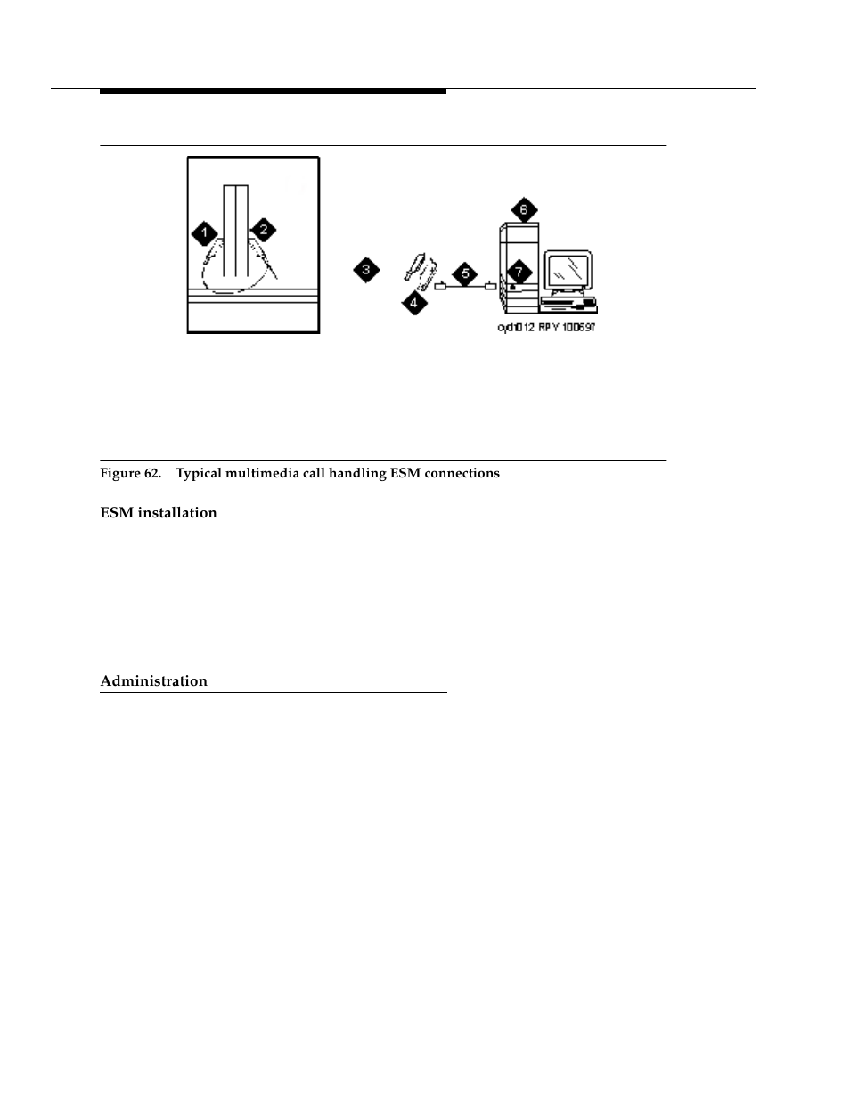 Esm installation, Administration | Avaya 555-233-116 User Manual | Page 222 / 246