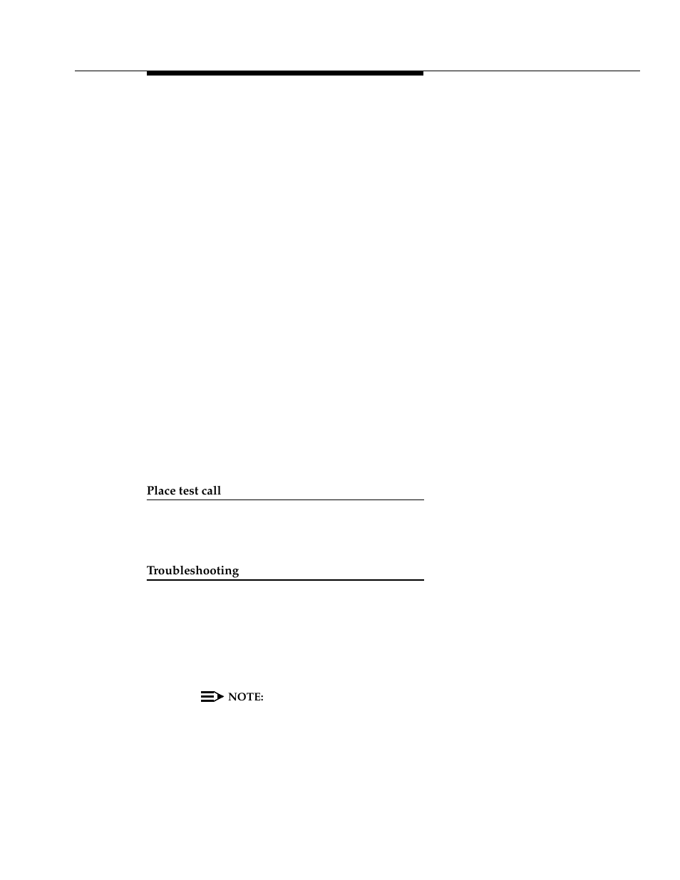 Place test call, Troubleshooting | Avaya 555-233-116 User Manual | Page 223 / 246