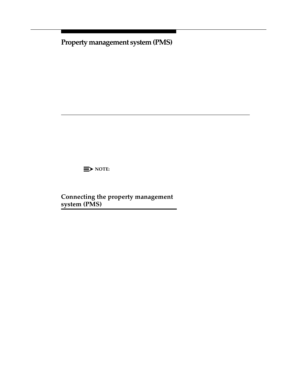 19 property management system (pms), Connecting the property management system (pms), Property management system (pms) | Chapter 19 | Avaya 555-233-116 User Manual | Page 225 / 246